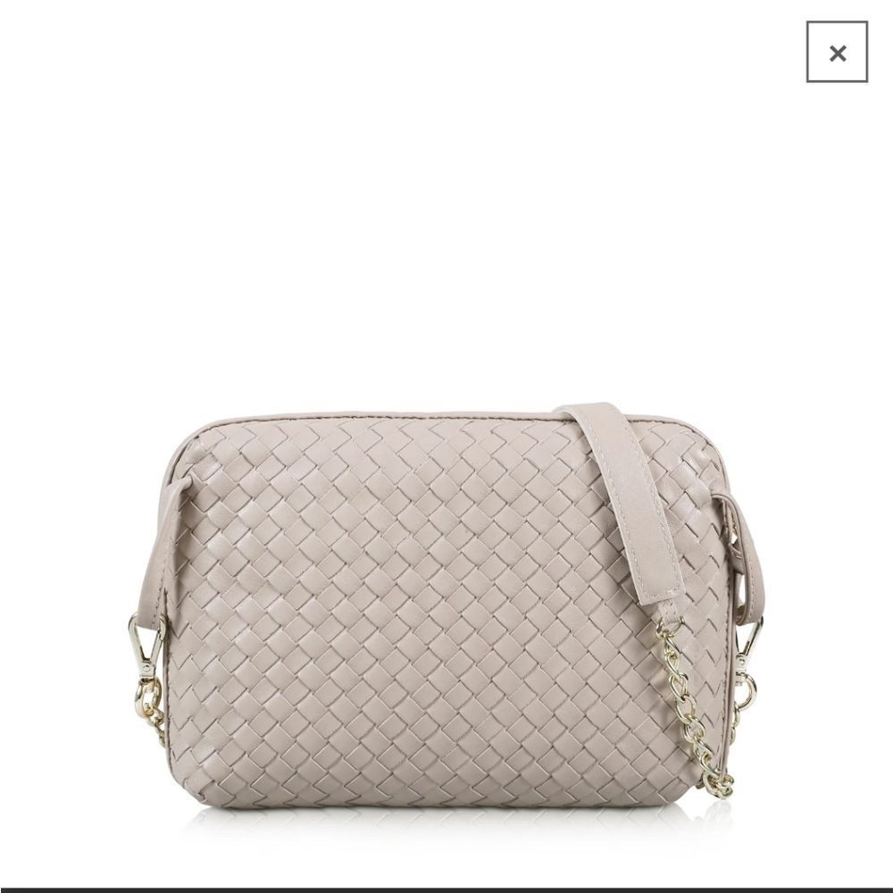Milaner Paula Crossbody Woven Leather Bag